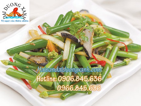 ốc giác xào bông hành